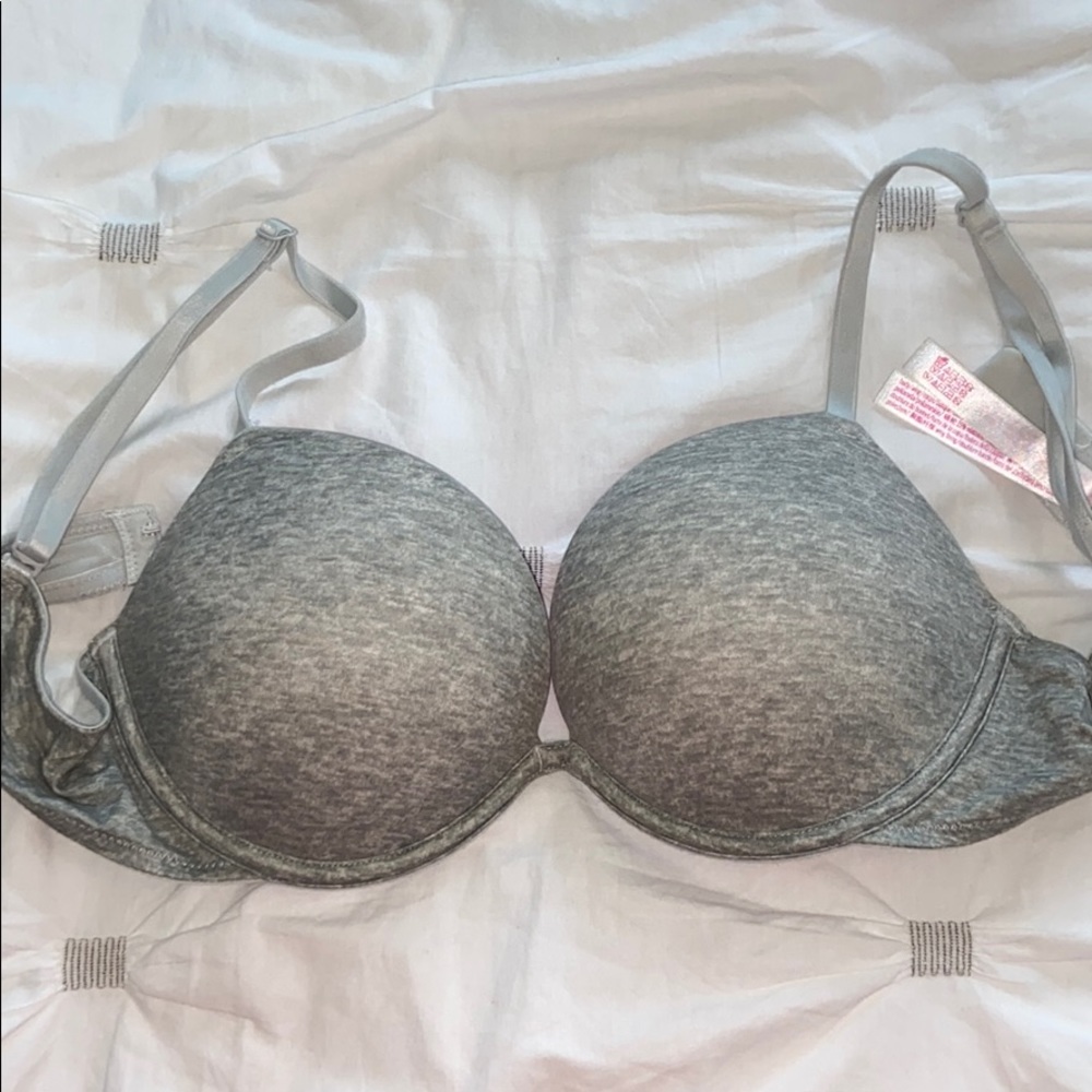 Pink push up bra